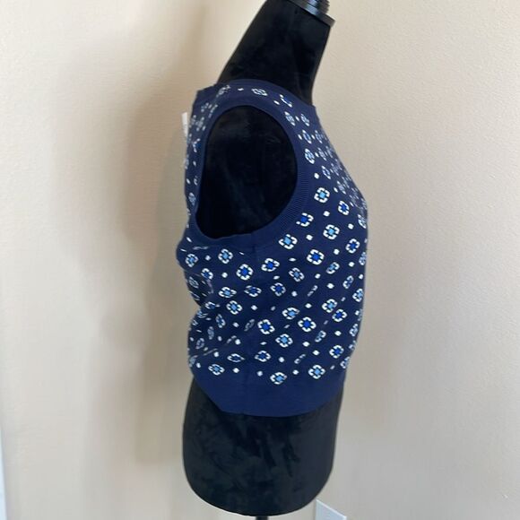 Loft blue and white sweater tank nwt - Picture 7 of 11